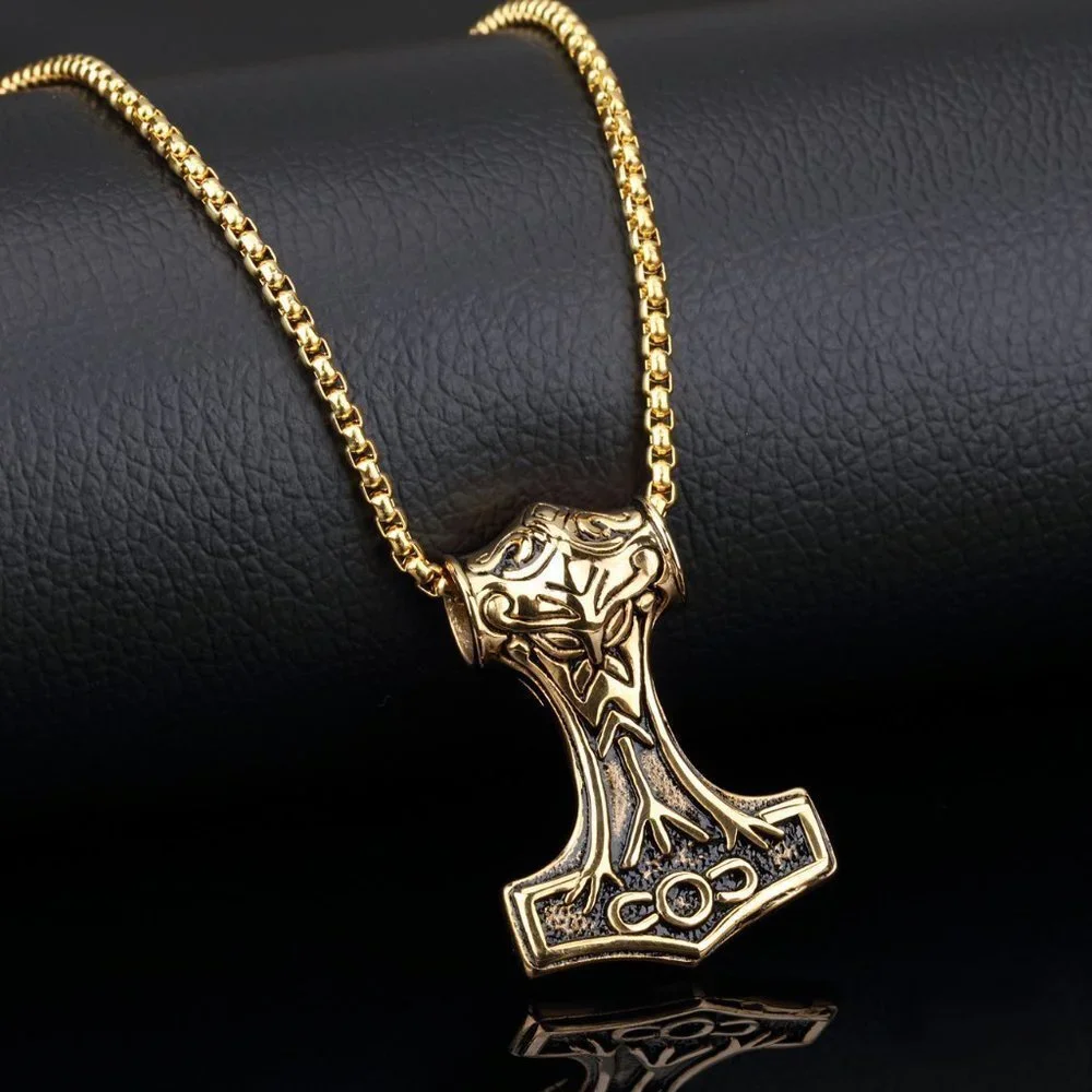 ❤️Thor's Hammer Pendant Necklace for women/men, N90201P135